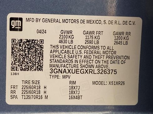 Used 2024 Chevrolet Equinox LT w/ LPO, Floor Liner Package AWD/4WD image 28