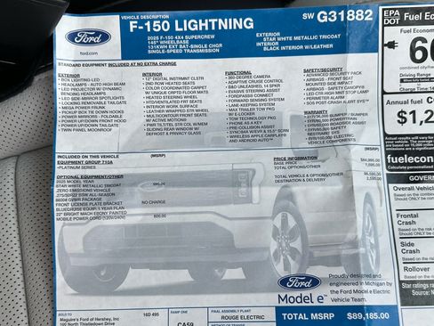 Used 2025 Ford F150 Lightning Platinum AWD/4WD image 25
