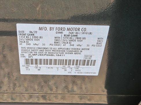 Used 2022 Lincoln Nautilus Reserve w/ Equipment Group 201A image 26