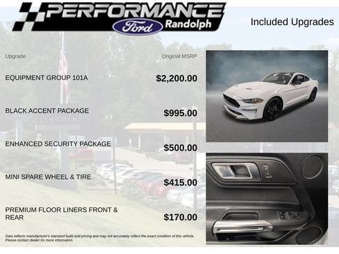 Used 2021 Ford Mustang Coupe w/ Equipment Group 101A RWD image 7