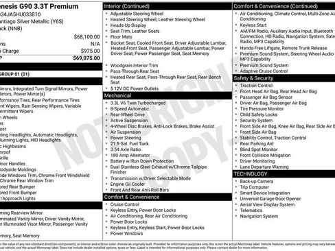 Used 2017 Genesis G90 3.3T Premium image 3