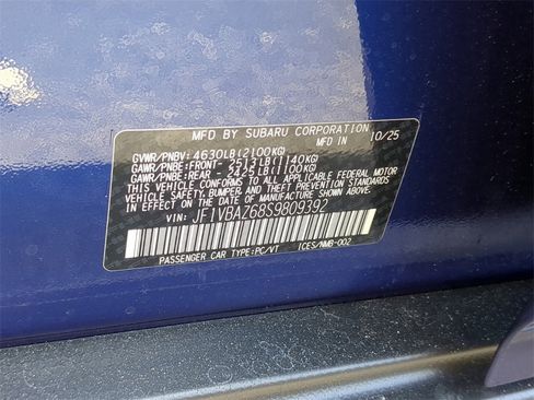 New 2025 Subaru WRX tS image 34