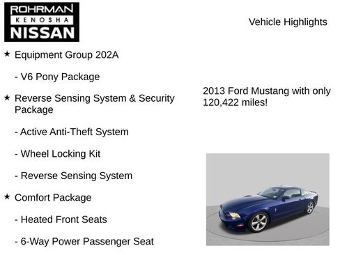 Used 2013 Ford Mustang Premium w/ Electronics Pkg RWD image 8