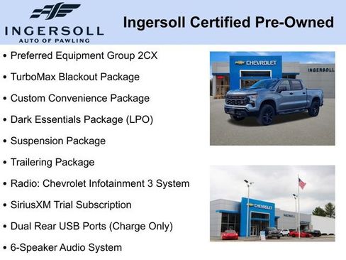 Used 2025 Chevrolet Silverado 1500 Custom Trail Boss w/ Turbomax Blackout Package image 5