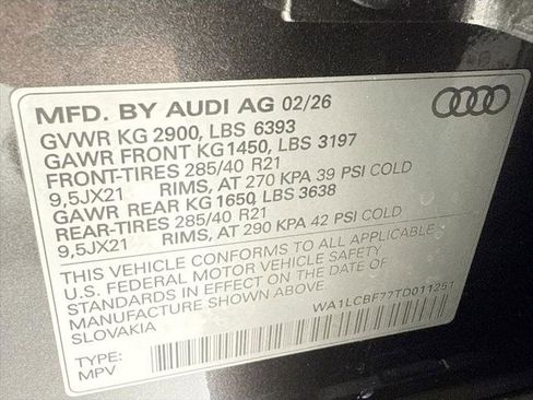 New 2026 Audi Q7 2.0T Premium Plus AWD/4WD image 36