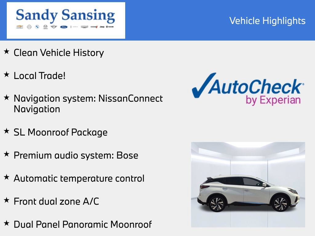 Certified 2022 Nissan Murano SL w/ SL Moonroof Package FWD image 8
