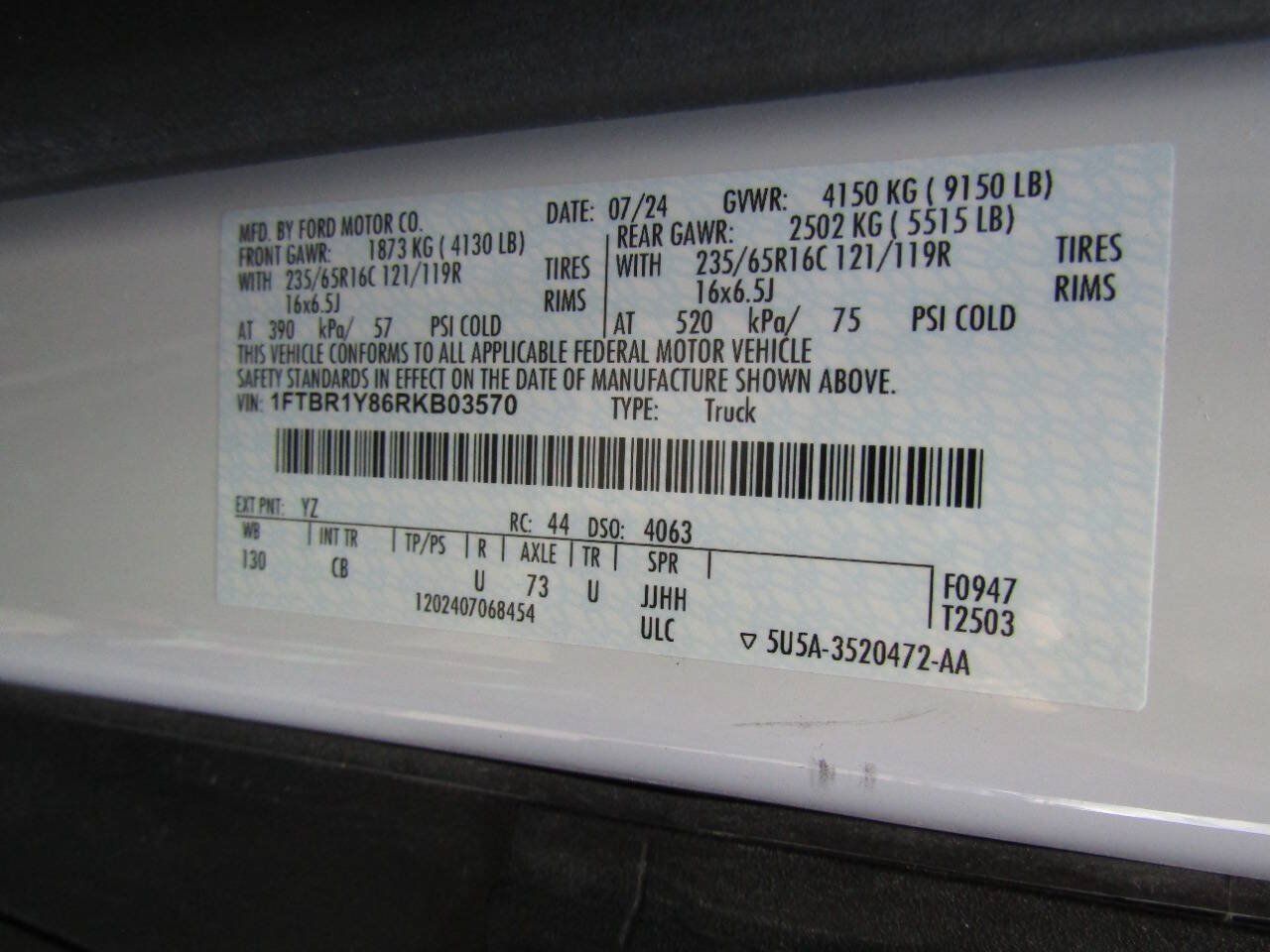 Used 2024 Ford Transit 250 Low Roof w/ Exterior Upgrade Package RWD image 19