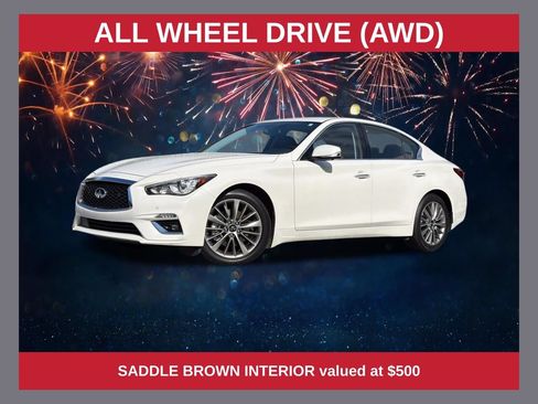 Used 2023 INFINITI Q50 Luxe w/ Cargo Package AWD/4WD image 1