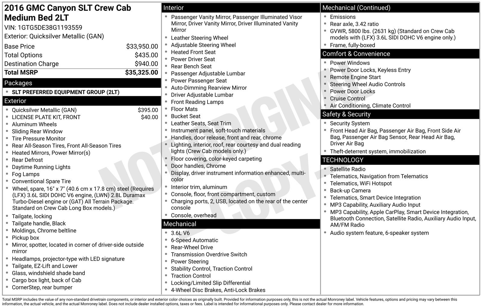 Used 2016 GMC Canyon SLT RWD image 22