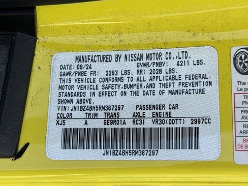 Used 2024 Nissan Z Performance w/ Floor Mat Package image 26