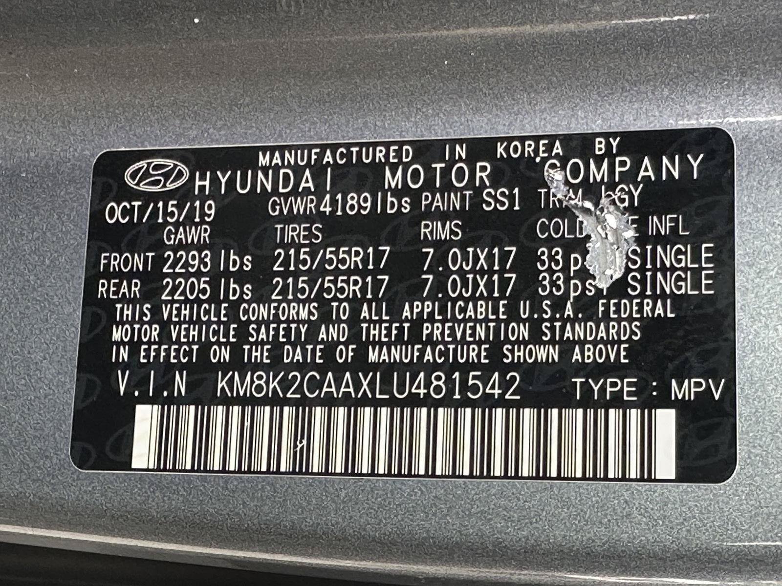 Used 2020 Hyundai Kona SEL AWD/4WD image 15