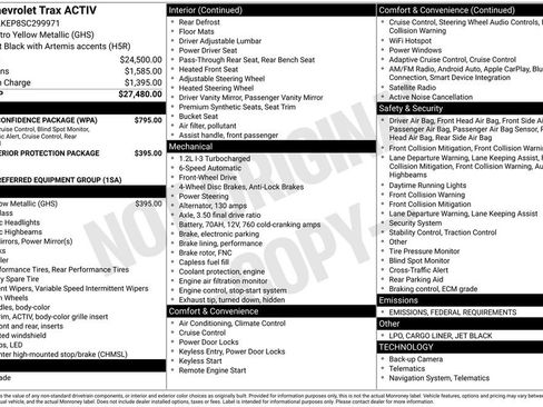 New 2025 Chevrolet Trax ACTIV w/ Driver Confidence Package image 3