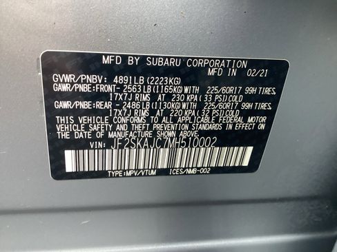 Certified 2021 Subaru Forester Premium w/ Popular Package #1 image 16