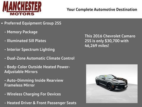 Used 2016 Chevrolet Camaro SS image 2