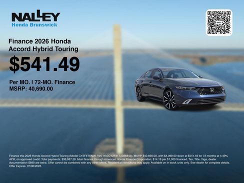 New 2026 Honda Accord Touring image 7