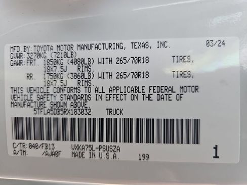 Used 2024 Toyota Tundra SR5 w/ SR5 Convenience Package image 41