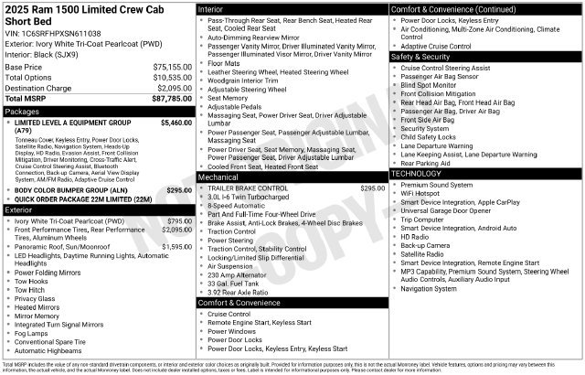 Used 2025 RAM 1500 Limited AWD/4WD image 35