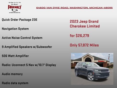 Used 2023 Jeep Grand Cherokee Limited AWD/4WD image 5