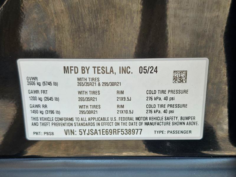 Used 2024 Tesla Model S Plaid AWD/4WD image 36