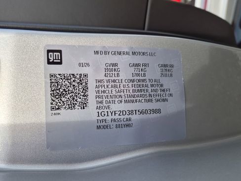 New 2026 Chevrolet Corvette Z06 w/ Battery Protection Package image 36