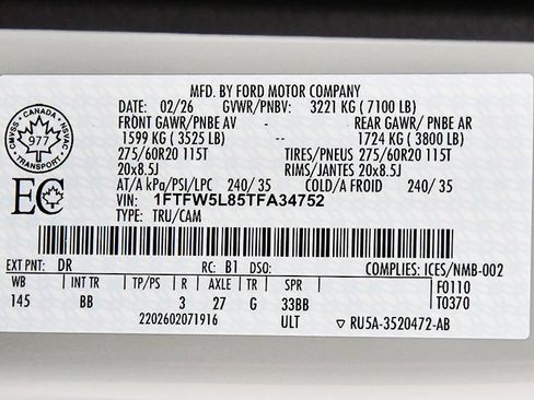 Used 2026 Ford F150 Lariat w/ Bed Utility Package AWD/4WD image 16