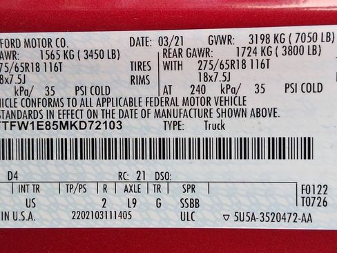 Used 2021 Ford F150 XLT w/ Equipment Group 302A High image 21