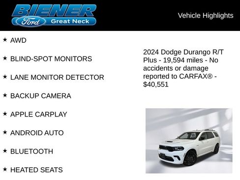 Used 2024 Dodge Durango R/T AWD/4WD image 9