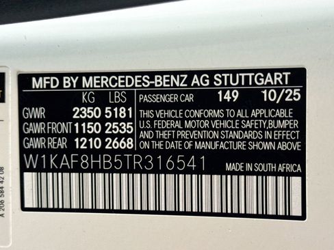 New 2026 Mercedes-Benz C 43 AMG 4MATIC Sedan image 30