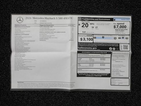 Used 2026 Mercedes-Benz Maybach S 580 4MATIC image 75