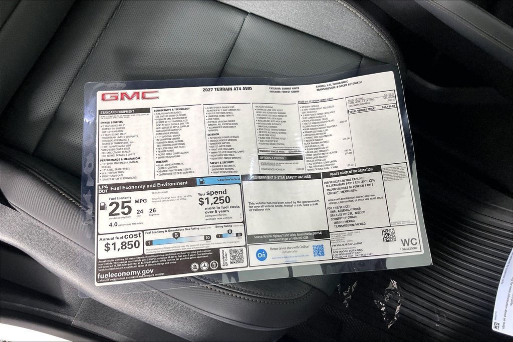 New 2027 GMC Terrain AT4 w/ Convenience Package III AWD/4WD image 14
