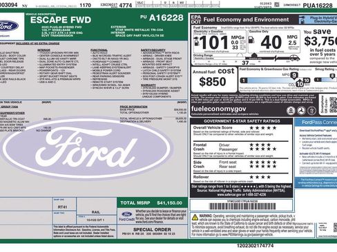 Certified 2023 Ford Escape SE FWD image 42