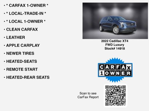 Used 2022 Cadillac XT4 Luxury w/ Cold Weather Package image 6