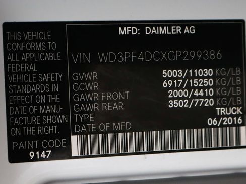 Used 2016 Mercedes-Benz Sprinter 3500 w/ Heavy Duty Front Axle Package image 42