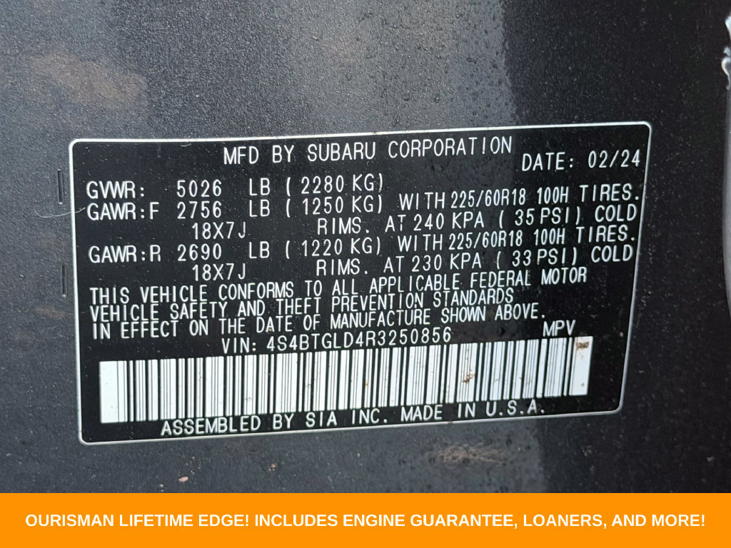 Used 2024 Subaru Outback Onyx Edition XT AWD/4WD image 31