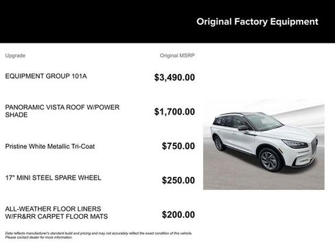 Used 2025 Lincoln Corsair AWD w/ Equipment Group 101A image 9