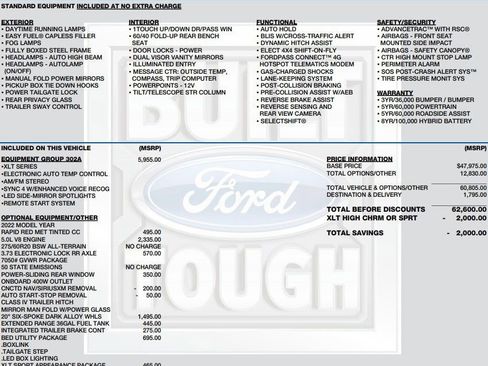 Used 2022 Ford F150 XLT w/ Equipment Group 302A High AWD/4WD image 2