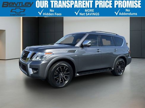 Used 2019 Nissan Armada Platinum w/ Captain's Chairs Package RWD image 1