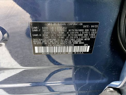 Used 2023 Subaru Ascent Onyx Edition Limited AWD/4WD image 37