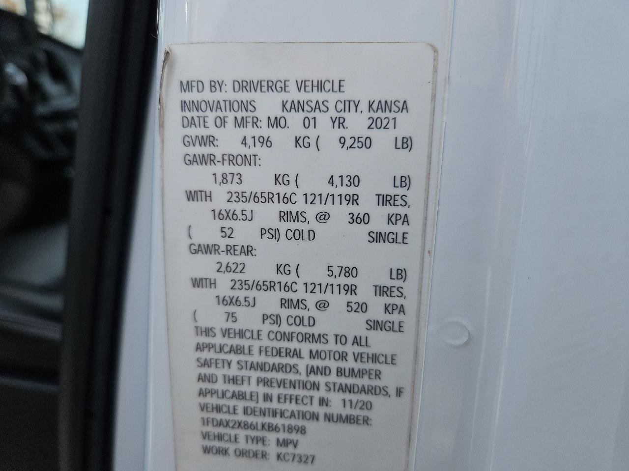 Used 2020 Ford Transit 350 XL RWD image 56