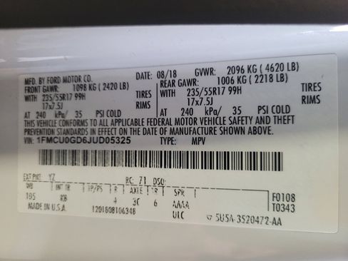 Used 2018 Ford Escape SE FWD image 33