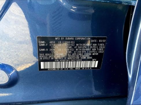 Certified 2022 Subaru Outback Premium image 37