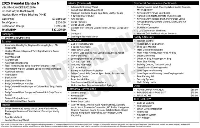 Certified 2025 Hyundai Elantra N FWD image 11