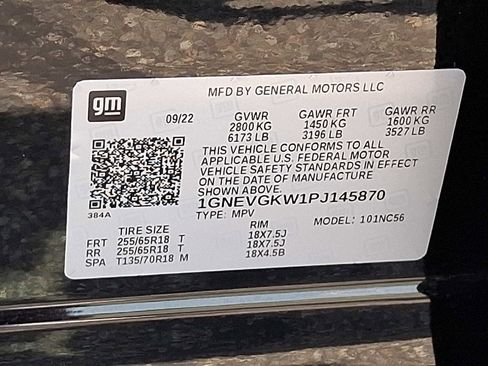 Used 2023 Chevrolet Traverse LT w/ LPO, Floor Liner Package image 26