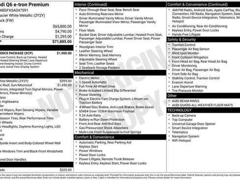 Used 2025 Audi Q6 e-tron Premium w/ Convenience Package image 31