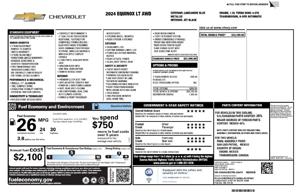 Used 2024 Chevrolet Equinox LT AWD/4WD image 4