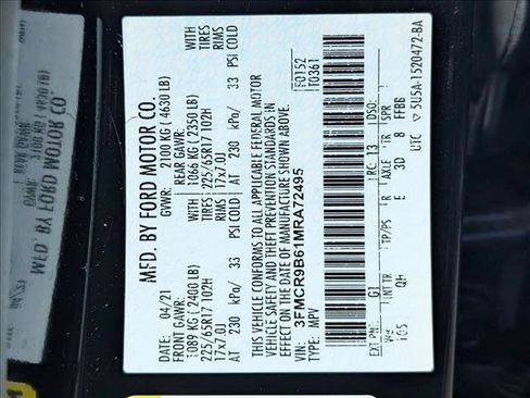 Certified 2021 Ford Bronco Sport Big Bend AWD/4WD image 22