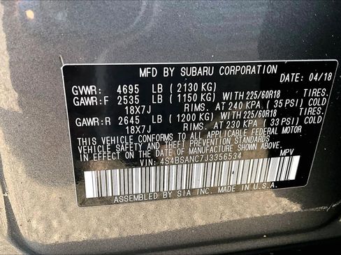 Used 2018 Subaru Outback 2.5i Limited image 29