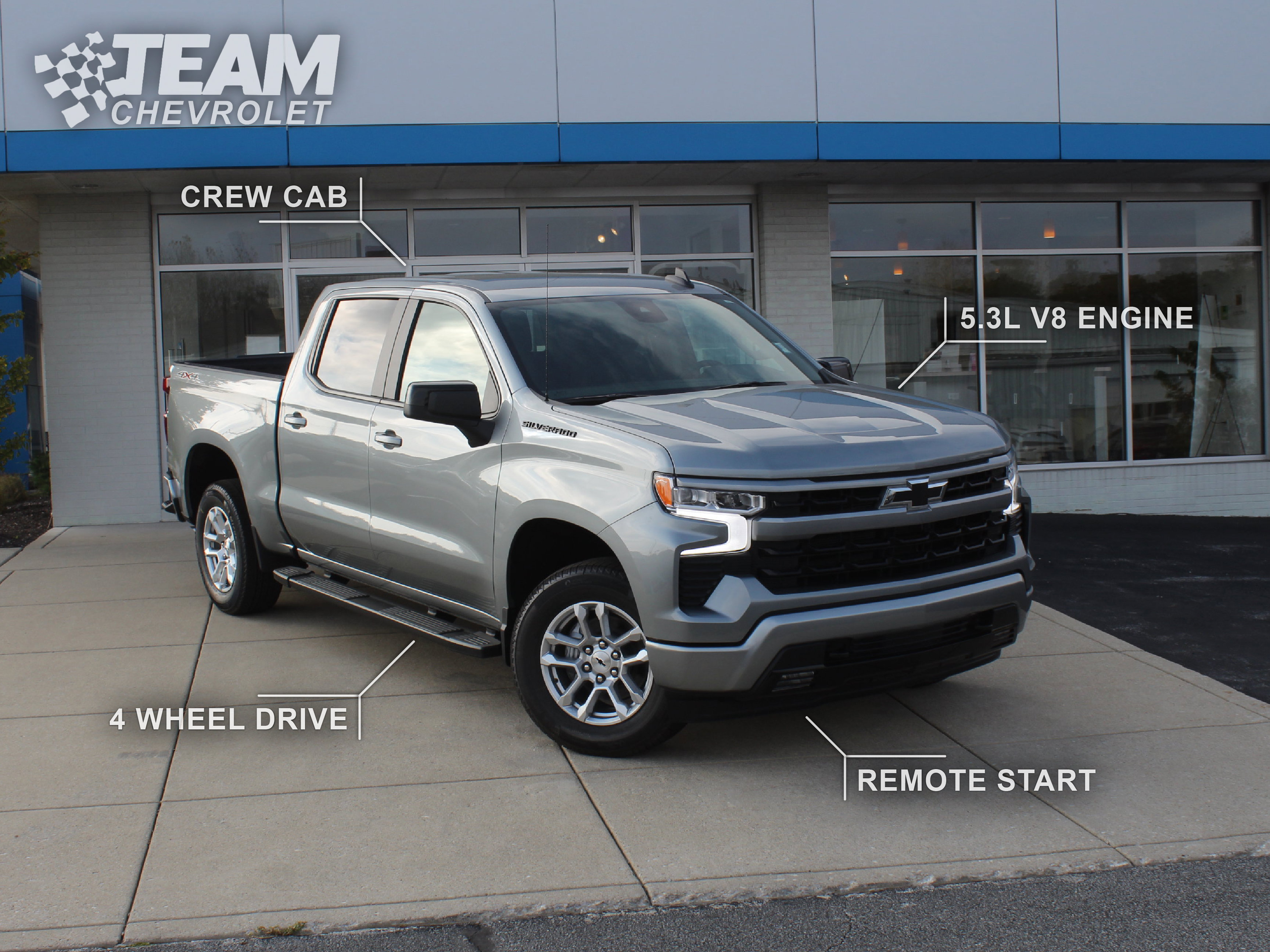 New 2026 Chevrolet Silverado 1500 RST w/ LPO, Dark Essentials Package AWD/4WD image 2