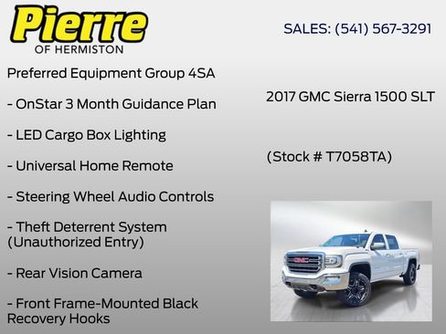 Used 2017 GMC Sierra 1500 SLT AWD/4WD image 30