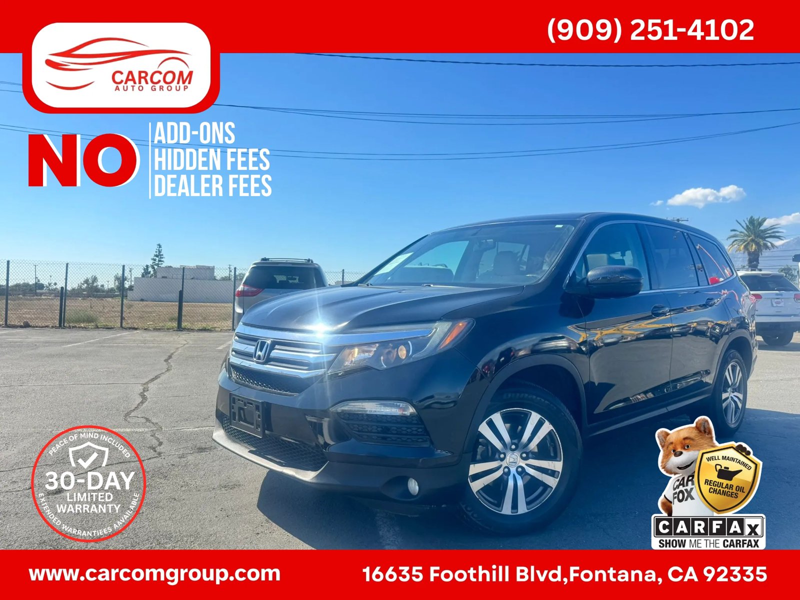 Used 2017 Honda Pilot EX-L image 1